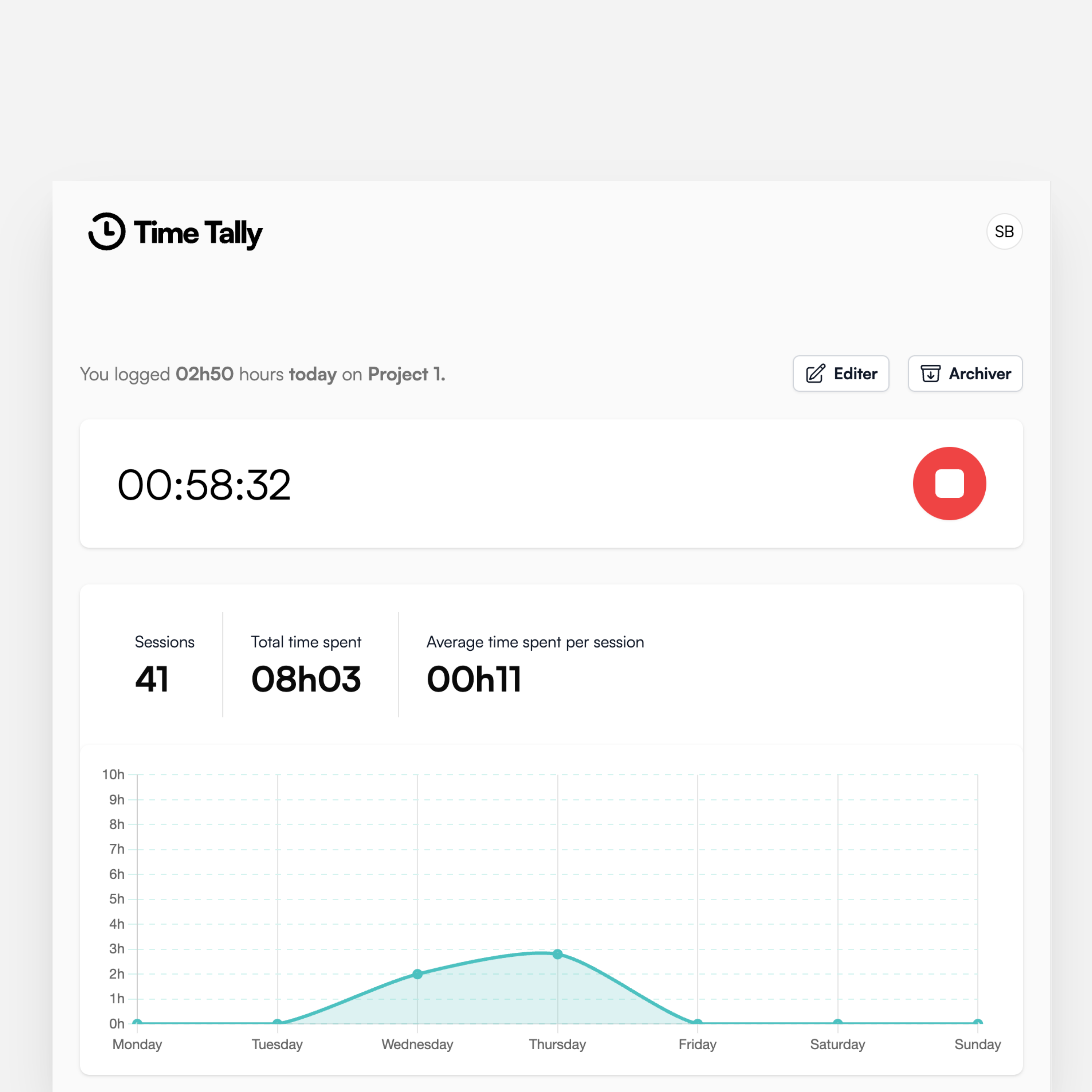 Time Tracking Feature
